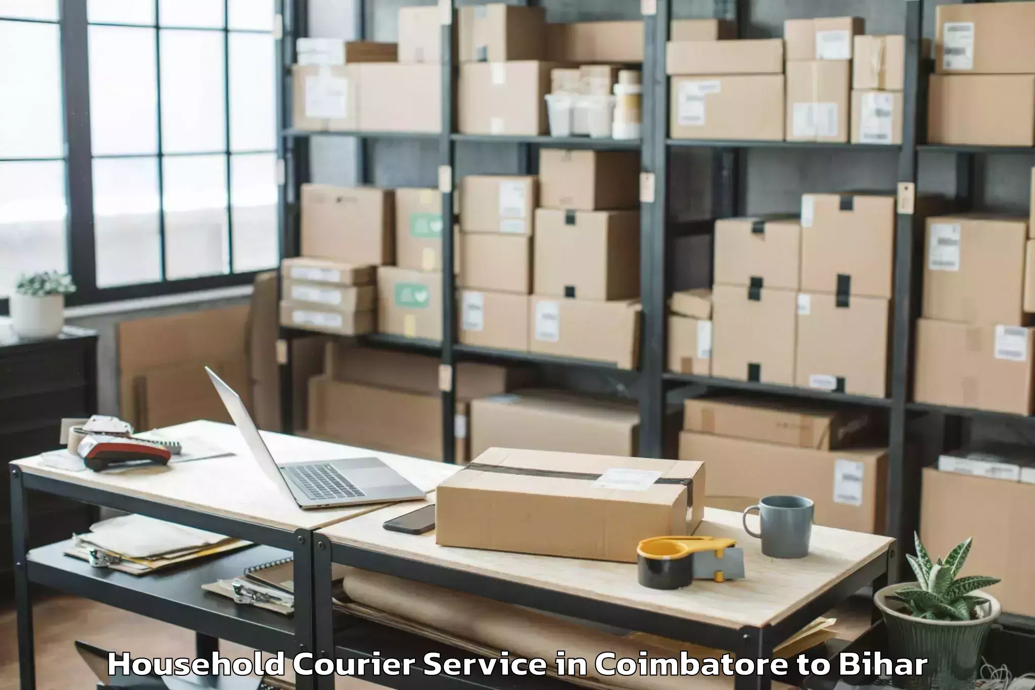 Top Coimbatore to Turkaulia Household Courier Available